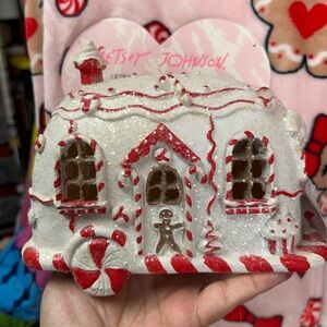 Red and White Gingerbread camper Decoration